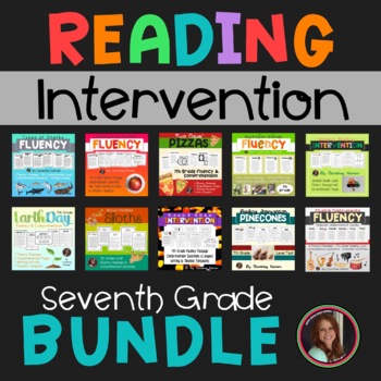 Preview of Reading Fluency & Comprehension 7th Grade Bundle