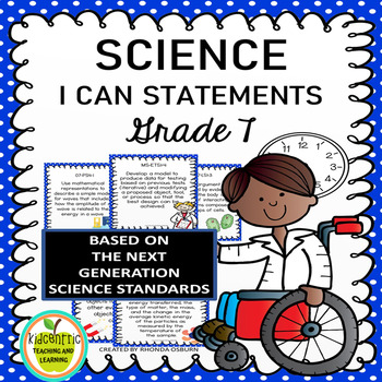 Preview of Science 7th grade Science Standards "I Can" Statements