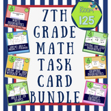 Seventh Grade Math Task Card Bundle