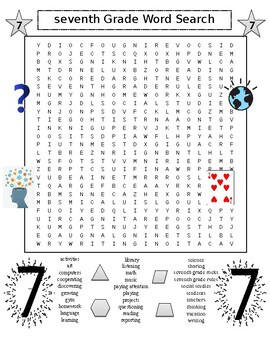 seventh grade word search puzzle plus geometry word search puzzle 2 puzzles