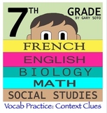 Seventh Grade by Gary Soto - Vocabulary Practice: Context Clues