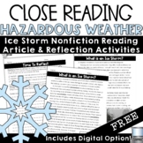 Winter Dangerous Weather Nonfiction Reading Comprehension 