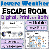 Extreme/ Severe Weather Activity Digital Escape Room: Natu