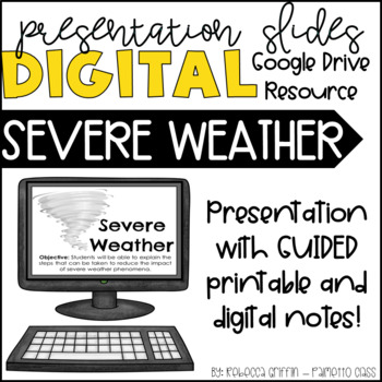 Preview of Severe Weather - Digital Presentation Slides & Guided Notes