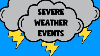 Preview of Severe Weather Events Slideshow Lesson