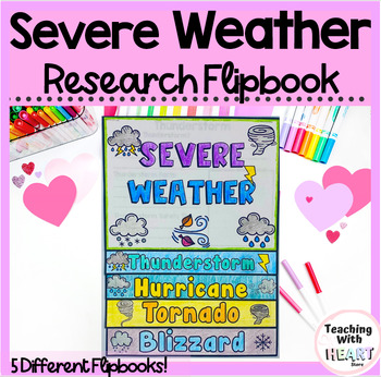 Preview of Severe Weather Flipbook | Severe Weather Research | 5 Flipbooks