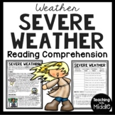 Severe Weather Informational Text Reading Comprehension Sc