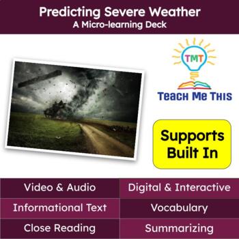 Preview of Severe Weather Informational Text Reading Passage and Activities