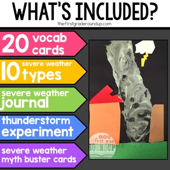 Severe Weather Activities for First Grade | TpT