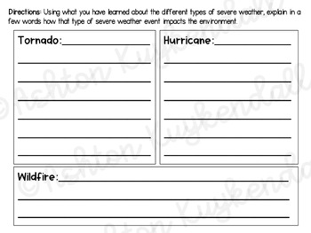 Severe Weather Passport by 2nd Grade with Mrs K | TPT