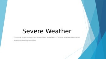 Preview of Severe Weather PowerPoint
