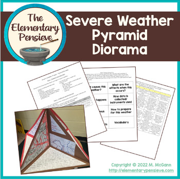 Severe Weather Project - Pyramid Diorama by The Elementary Pensieve