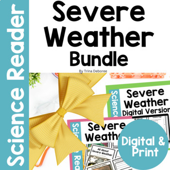 Preview of Severe Weather: Severe Weather Activities Reading Comprehension 2nd Grade Bundle