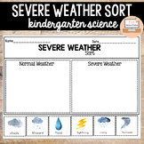 Severe Weather Sort for Kindergarten Science