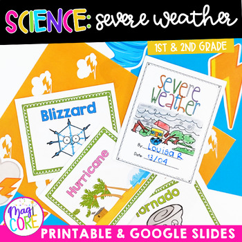 Preview of Severe Weather Storms 1st & 2nd Grade Science Unit Lessons Activities Experiment