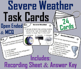 Severe Weather Task Cards (Natural Disasters Activity) Hur