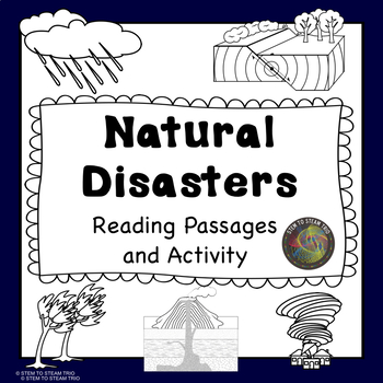Preview of Severe Weather and Natural Disasters: Five Informational Reading Passages in B&W