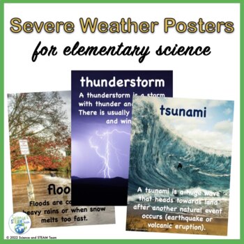 Preview of Severe Weather and Natural Disasters Posters