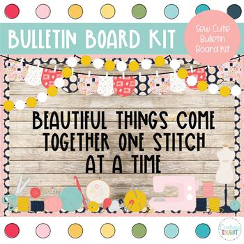 Preview of Sew Much Fun - Home Economics Bulletin Board Kit