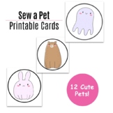 Sew a Pet - Lacing Cards