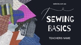 Sewing Basics Slideshow