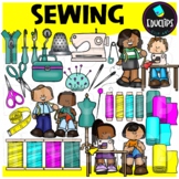 Sewing Clip Art Set {Educlips clipart}