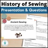 Sewing Lesson Plan on History of Sewing for Home Economics