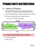 Sewing Instructions for Pyjama Pants / Boxer Shorts (with 