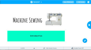 Preview of Sewing Machine How To w/ NearPod Activities - 3 Days of Lessons/Material