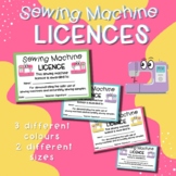 Sewing Machine Licences/ Licenses | Family and Consumer Sc