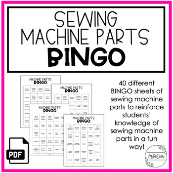 Preview of Sewing Machine Parts Bingo | Family Consumer Sciences | FCS