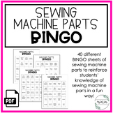 Sewing Machine Parts Bingo | Family Consumer Sciences | FCS
