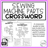 Sewing Machine Parts Crossword Puzzle | Family Consumer Sc