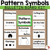 Sewing Pattern Symbols Bulletin Board Kit