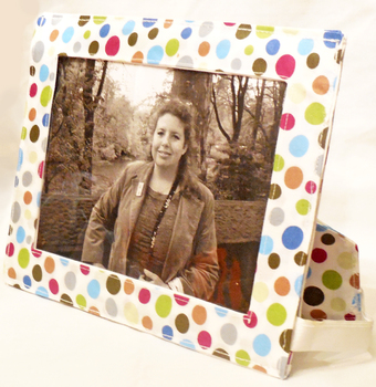 Preview of Sewing Pattern Washable Fabric Picture Frame 5x7 inch photo printable download