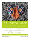 Sewing Pattern and Tutorial: Heart Oven Mitt