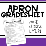Sewing Project: Apron Grade Sheet | Family Consumer Scienc