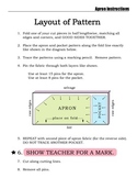 Sewing Project - Reversible Apron Instructions