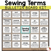 Sewing Terms Bulletin Board Kit
