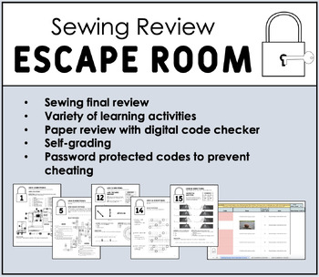 Preview of Sewing & Textiles Escape Room Review