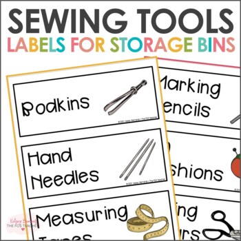Preview of Sewing Tools | Labels for Storage Bins