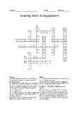 Sewing Tools & Equipment Crossword and Answer Key