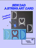 Sew DAD a String Art Card.