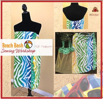 Preview of Sewing Workshop Guide: Beach Bash / Teach Youth to Sew