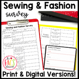 Sewing and Fashion Student Interest Survey | FCS | Family 
