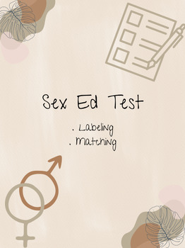 Preview of Sex Ed Test