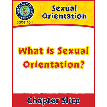 Preview of Sexual Orientation: What is Sexual Orientation? - Canadian Content Gr. 6-Adult