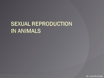Sexual Reproduction in Animals PowerPoint Presentation Lesson Plan