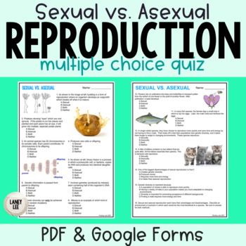 Preview of Sexual and Asexual Reproduction Quiz