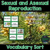 Sexual and Asexual Reproduction Vocabulary Sort